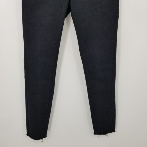 Frame Le Skinny De Jeanne Film Noir Raw Hem Jeans Size 27 - Picture 3 of 13